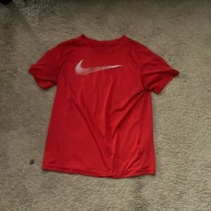 Red Nike shirt